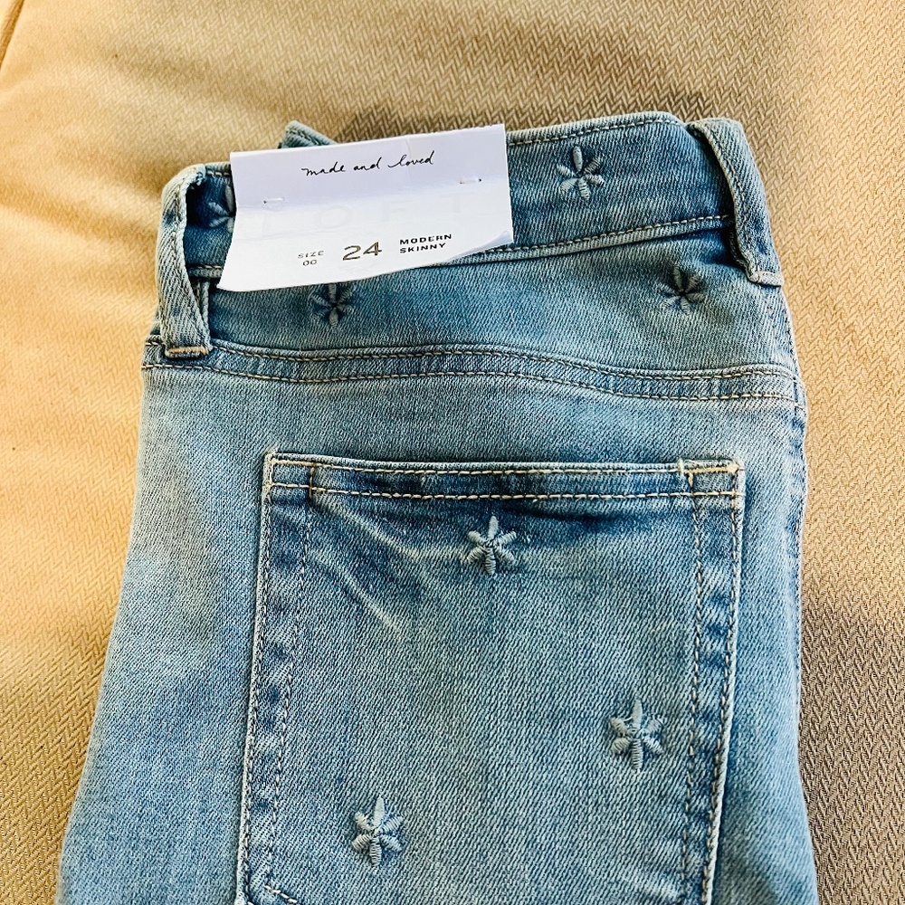 Loft modern skinny fit jeans